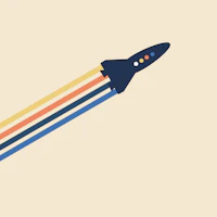 Retro Space Rocket tapete