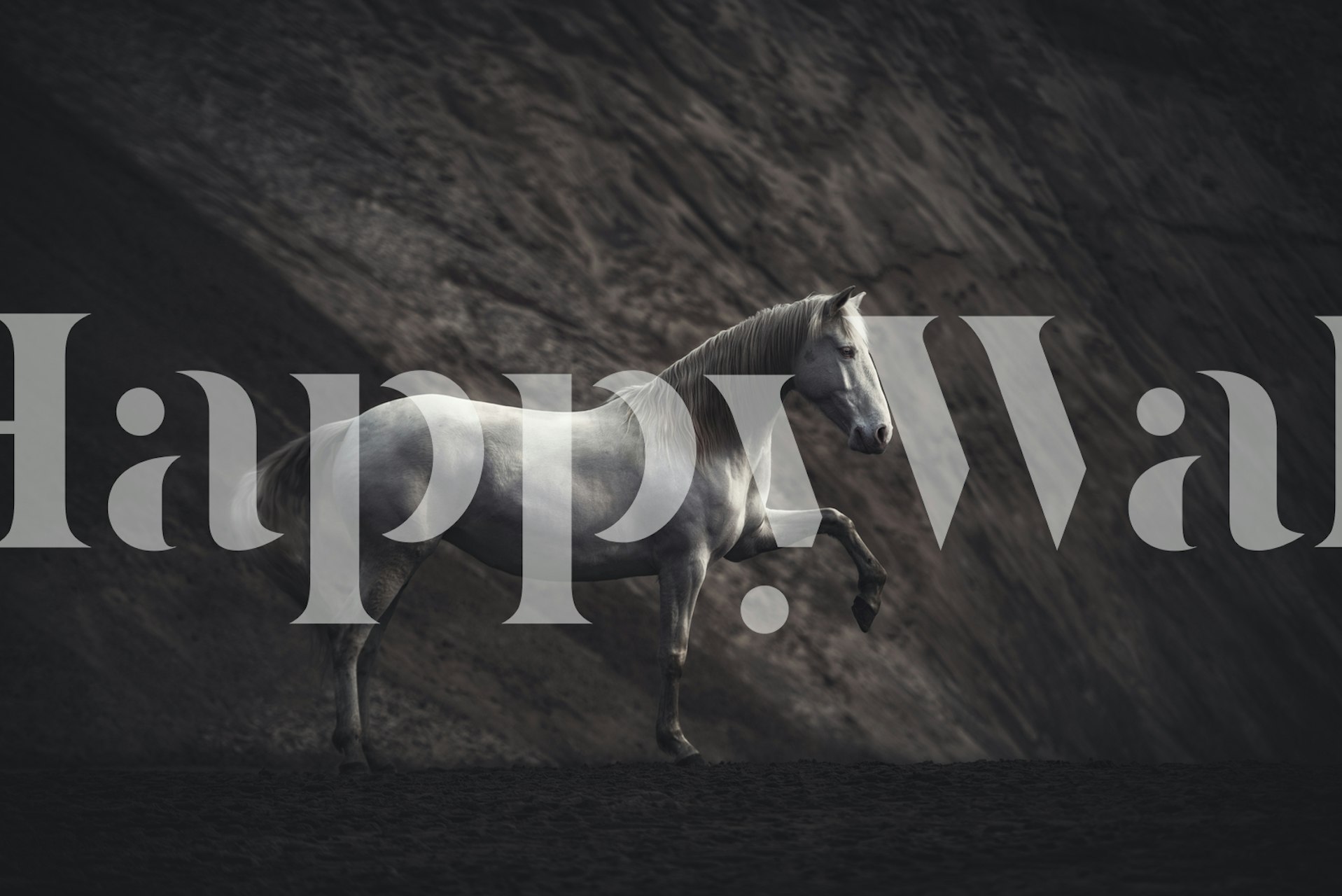 Solitaire tapetdesign i et rum