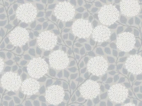 modern hydrangea blooms - grey blue wallpaper