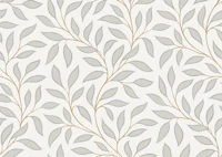 minimal leaves - navy golden tapet