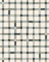 modern windowpane gingham - neutral tapety
