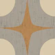 Mid Century Circles and Stars Stone Camel