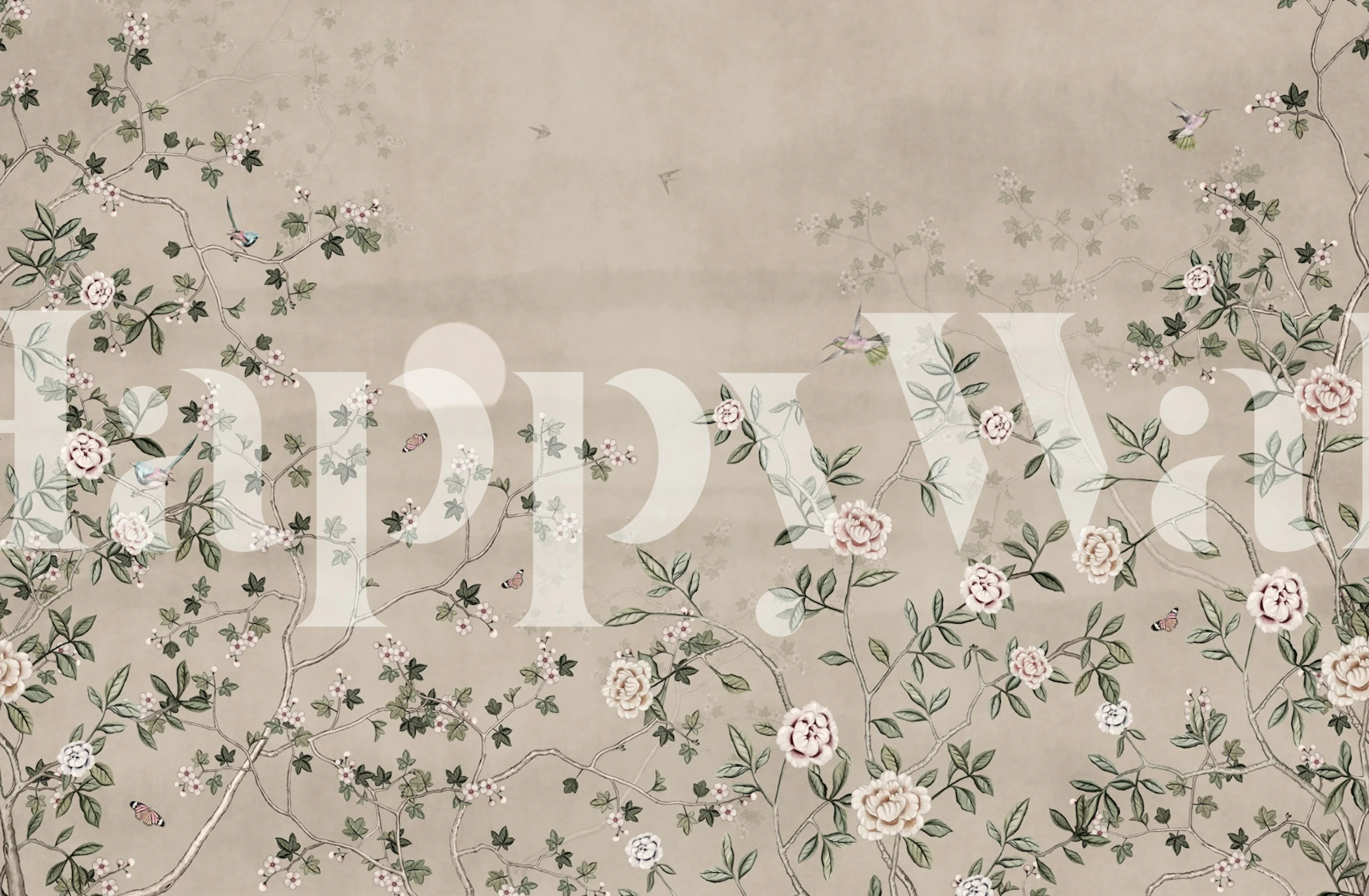Birds Among Blossoms wallpaper