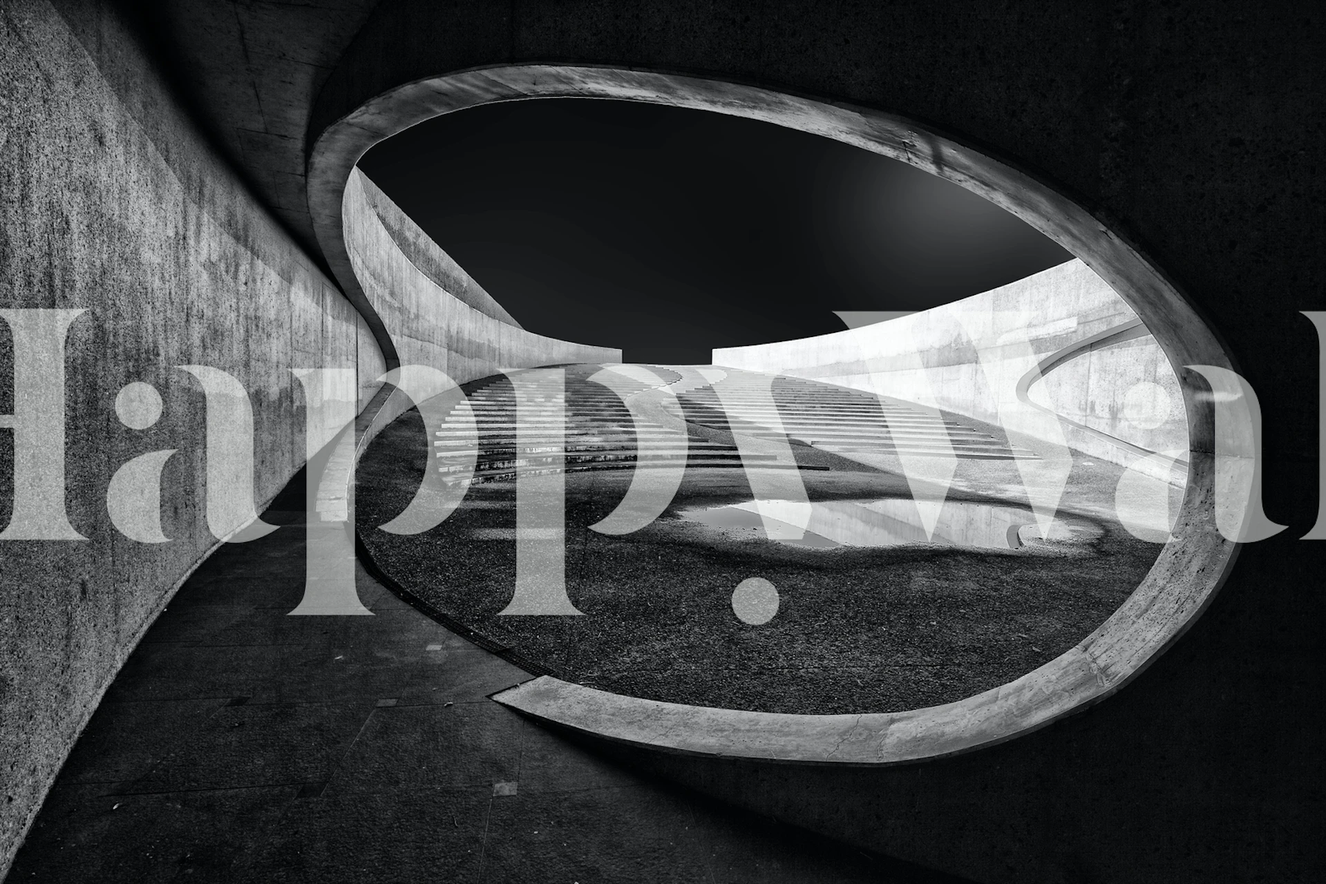 Modern wallpaper featuring a unique architectural design.