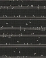 Midnight Melody Birds – Black & Gray tapete