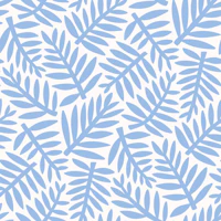 Light blue Palm Leaves tapete