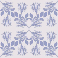 Floral Crossing - Blue tapeet