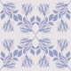 Floral Crossing - Blue