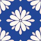 Scandi Geo Flower Blue