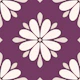 Scandi Geo Flower Plum Purple
