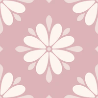 Scandi Geo Flower Moody Pink behang