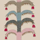 Multicolour palm tree stripe on beige