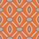 Folk Ogee Lantern in Tangerine and Teal