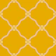 Scalloped Quatrefoil Trellis on Mustard