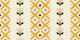 Cross Stitch Tulip Stripe in Marigold