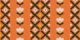 Cross Stitch Tulip Stripe in Tangerine
