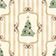 Preppy Christmas Tree Bows Ribbon Gold