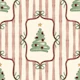 Preppy Christmas Tree Bows Ribbon Red