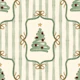 Preppy Christmas Tree Bows Ribbon Green