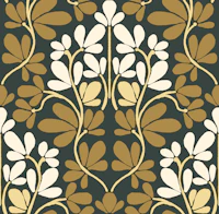 Mustard Ochre Flowers wallpaper