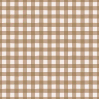 Taupe Brown Gingham Check papier peint