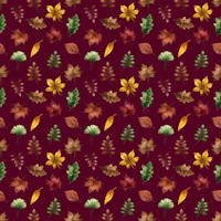 Burgundy Fall Foliage Leaves papier peint