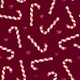 Burgundy Candy Canes And Hearts