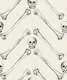 Herringbone Bones black ivory