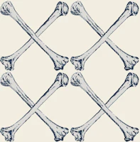 Elevated Classics checkered bones blue wallpaper