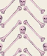 Herringbone Bones purple plum