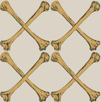 Elevated Classics checkered bones beige musta wallpaper