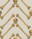 Herringbone Bones beige mustard