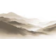 Sepia mountains in morning mist