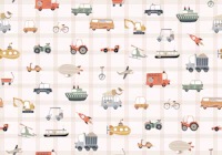 Vehicles big scale in a grid papel pintado