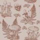 Mushroom - Autumnal Toile de jouy - Rusty Red