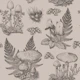 Mushroom - Autumnal Toile de jouy - Sepia