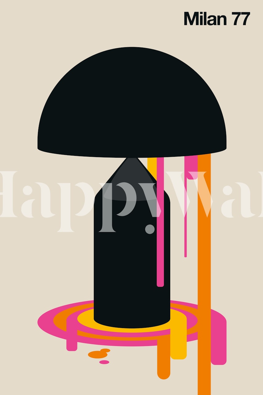 Milan 77 wallpaper design in a room