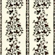Heritage ornamental vine stripe on cream