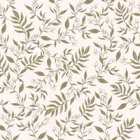 Blush pink leafy branches papel de parede