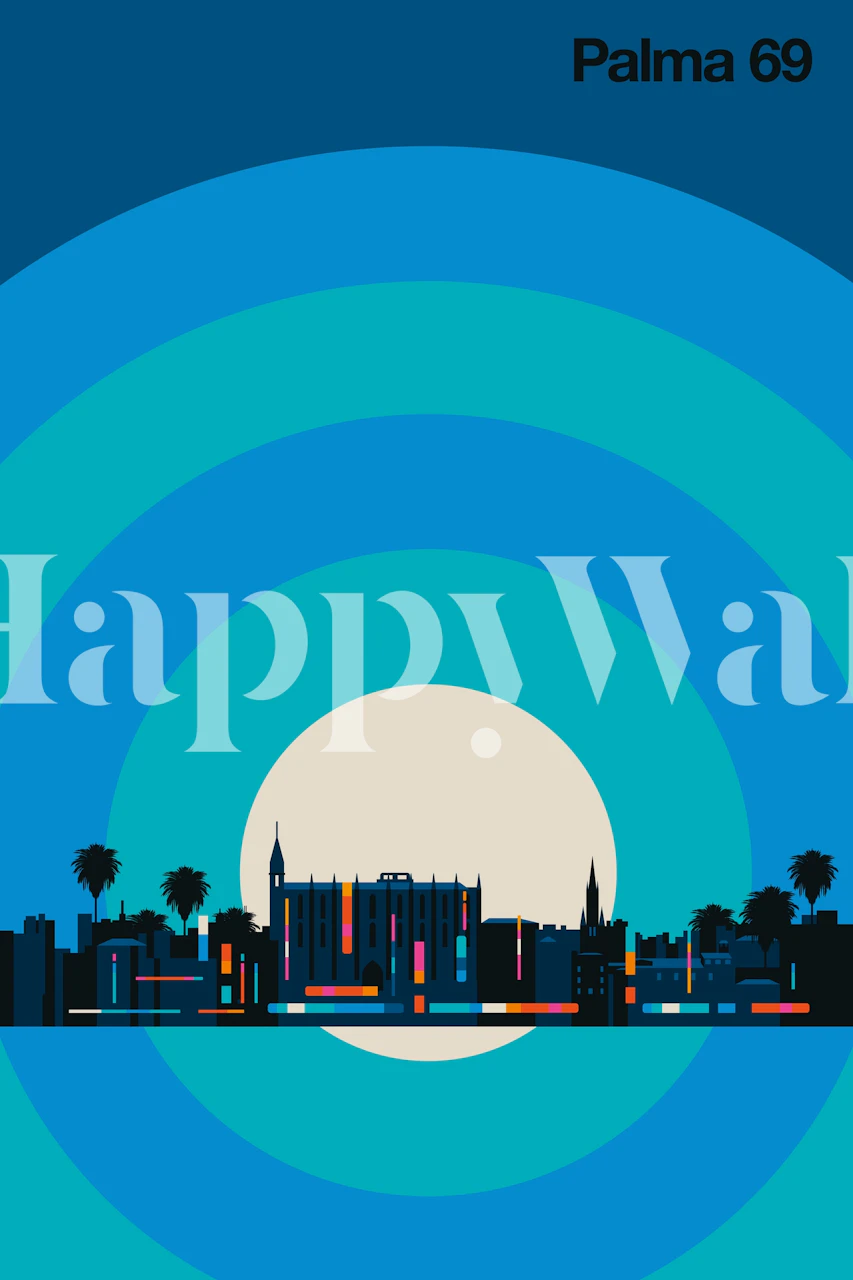 Palma 69 Night wallpaper in a room