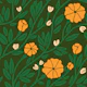 Wildflower Vines orange small