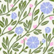 Wildflower Vines lightblue small