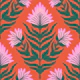 Floral Totems orange small