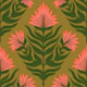 Floral Totems olive small