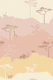 Soft Sunset Yellow jungle Nursery Mural