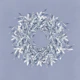 Olive Branch Wreath - Dove Blue