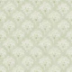 Folk Dandelion Block Print in Soft Green