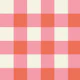 Gingham pink and peach