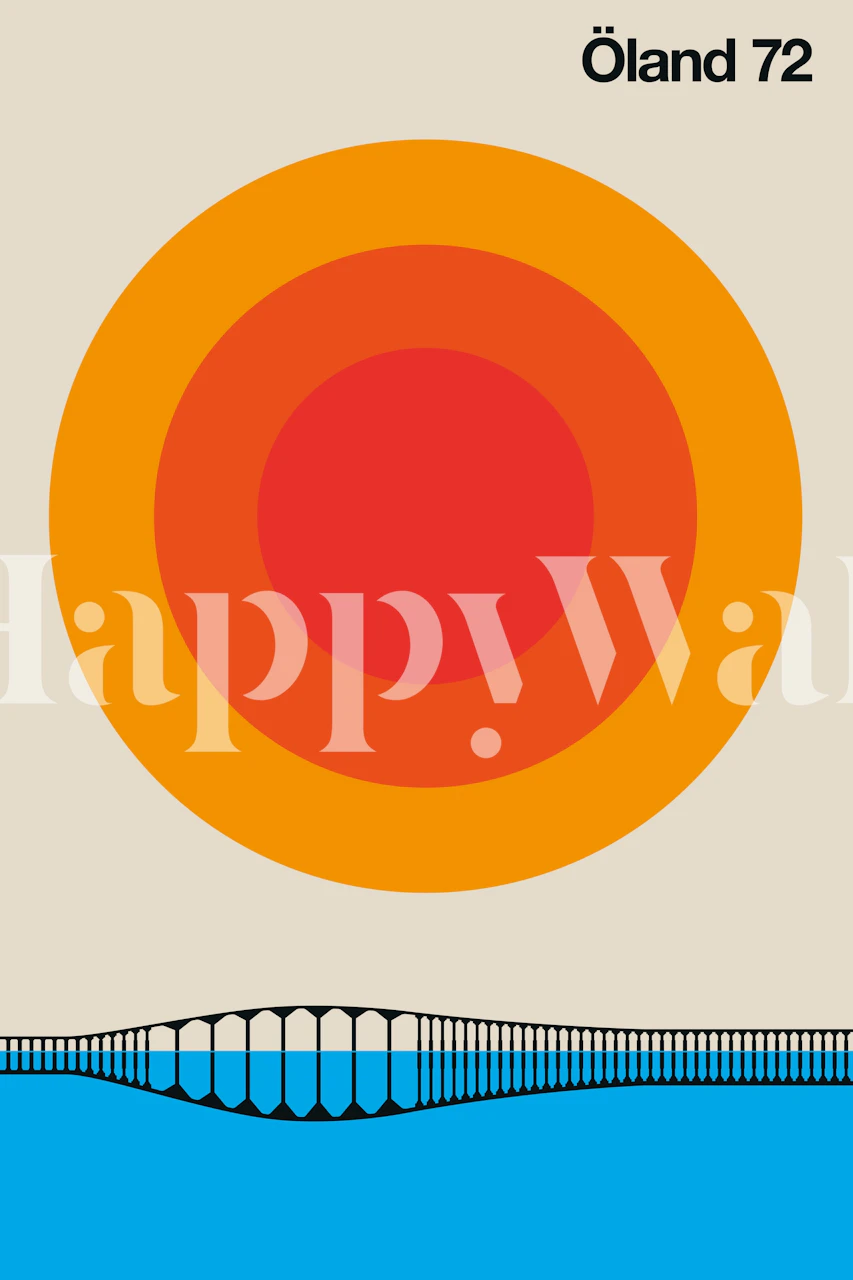 Öland 72 tapet i en rumsinställning