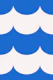 Scallop Waves Cobalt Blue